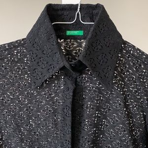 United Color’s of Benetton Black Blouse, Small